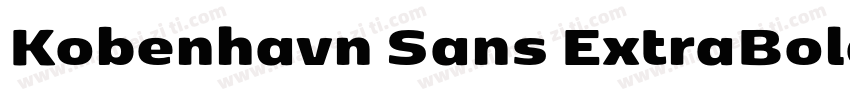 Kobenhavn Sans ExtraBold字体转换